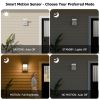Inowel Wall Light Outdoor LED Wall Mount Lamp Wall Sconce Lighting with Motion Sensor Lantern Fixture 19217
